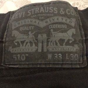 Levi’s Jeans, Black size 33W 30L, 510, Men’s